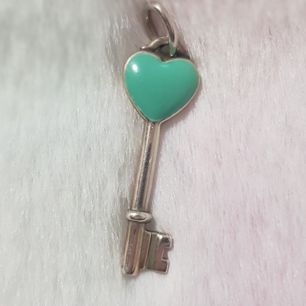 Authentic Tiffany Blue Enamel Pendant